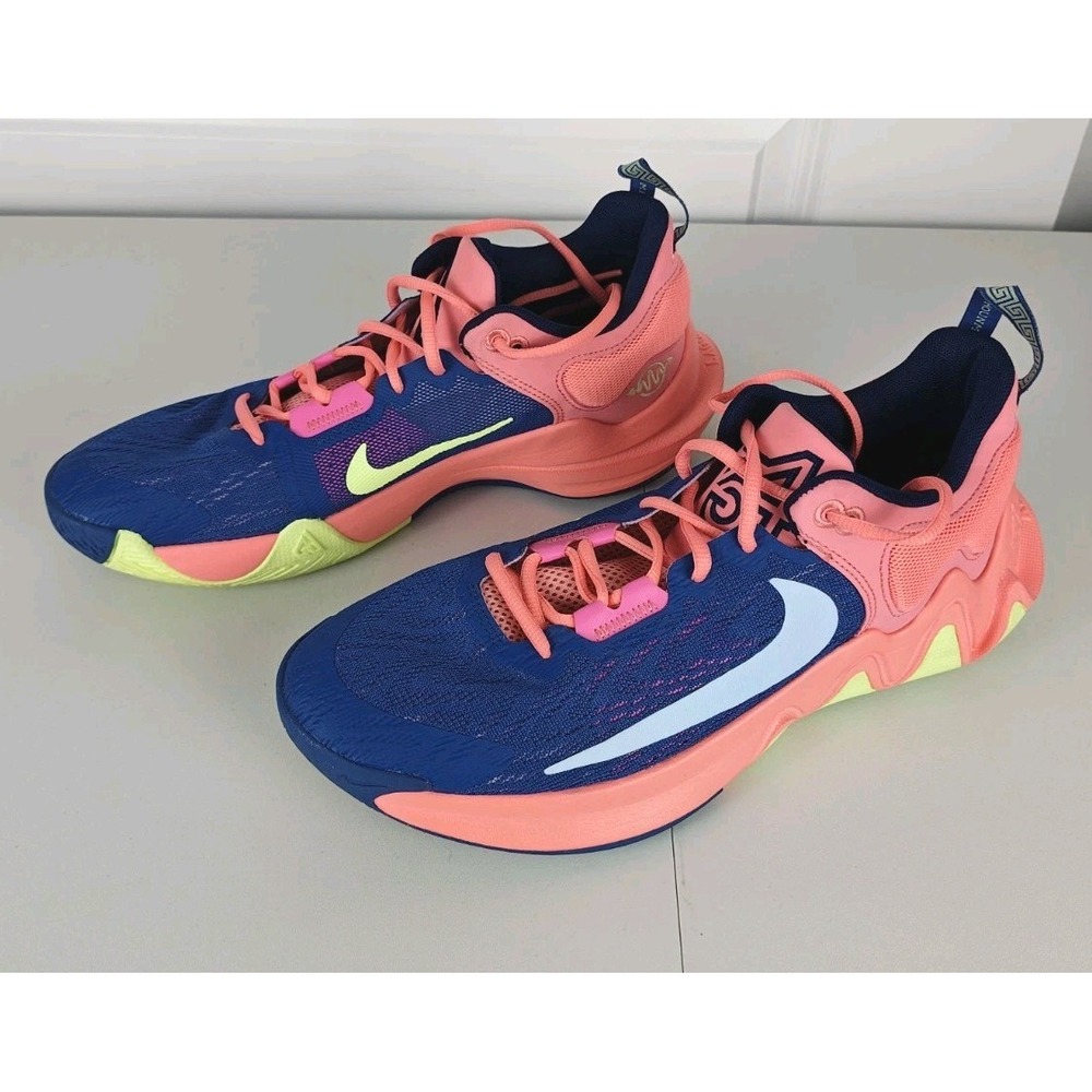 Nike Giannis Immortality 2 DM0825-400 Basketball Shoes Blue Pink Men US 9.5 - Picture 4 of 11